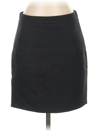 Pre-owned Jcrew Wool Skirt In Black