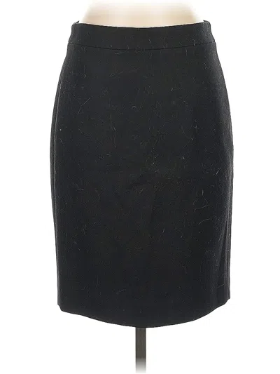 Pre-owned Jcrew Wool Skirt In Black