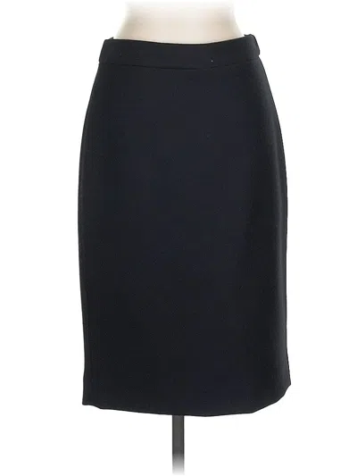 Pre-owned Jcrew Wool Skirt In Black