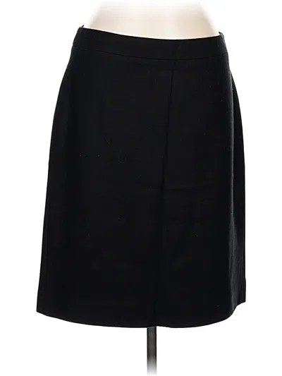 Pre-owned Jcrew Wool Skirt In Black