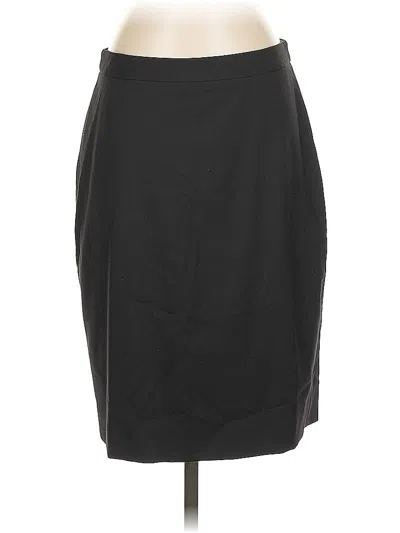Pre-owned Jcrew Wool Skirt In Black