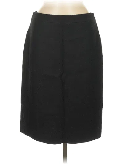 Pre-owned Jcrew Wool Skirt In Black