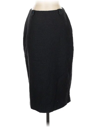 Pre-owned Jcrew Wool Skirt In Black