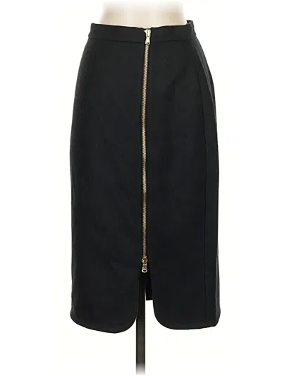 Pre-owned Jcrew Wool Skirt In Black