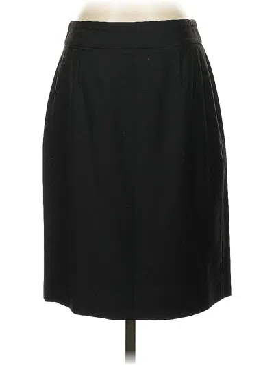 Pre-owned Jcrew Wool Skirt In Black