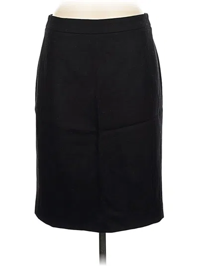 Pre-owned Jcrew Wool Skirt In Black
