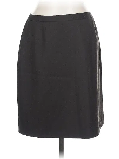 Pre-owned Jcrew Wool Skirt In Black