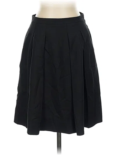 Pre-owned Jcrew Wool Skirt In Black