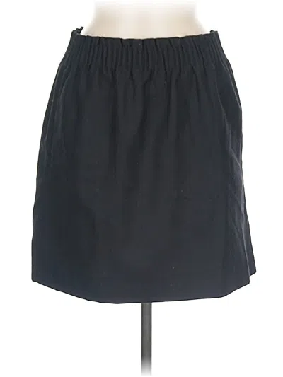 Pre-owned Jcrew Wool Skirt In Black