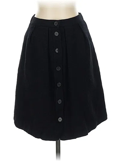 Pre-owned Jcrew Wool Skirt In Black