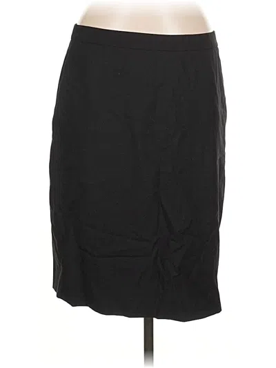 Pre-owned Jcrew Wool Skirt In Black