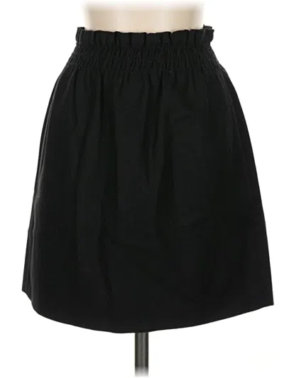 Pre-owned Jcrew Wool Skirt In Black