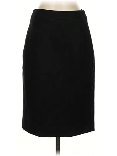 Pre-owned Jcrew Wool Skirt In Black