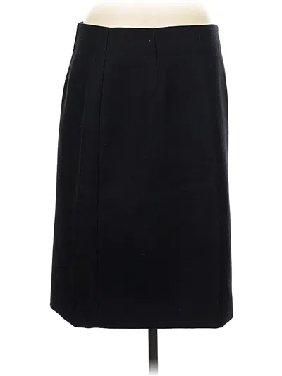Pre-owned Jcrew Wool Skirt In Black