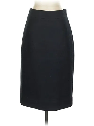 Pre-owned Jcrew Wool Skirt In Black