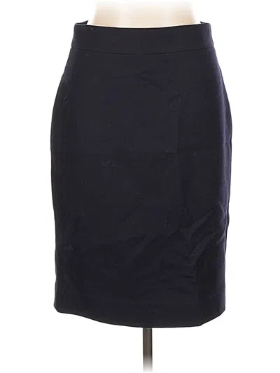 Pre-owned Jcrew Wool Skirt In Black