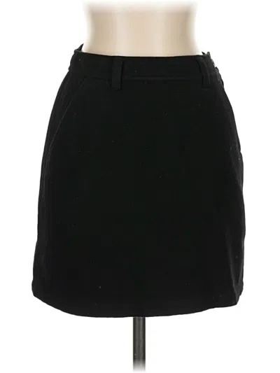 Pre-owned Jcrew Wool Skirt In Black
