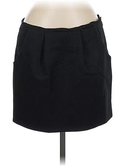 Pre-owned Jcrew Wool Skirt In Black