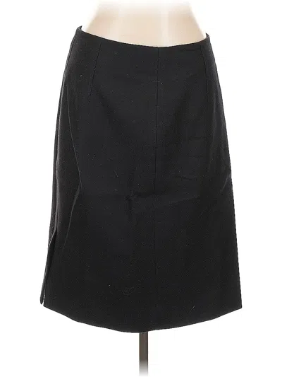 Pre-owned Jcrew Wool Skirt In Black