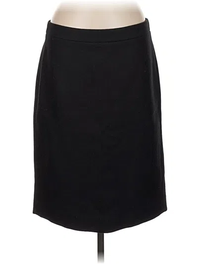 Pre-owned Jcrew Wool Skirt In Black