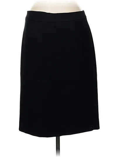 Pre-owned Jcrew Wool Skirt In Black
