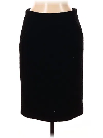 Pre-owned Jcrew Wool Skirt In Black