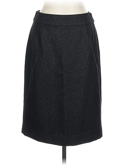 Pre-owned Jcrew Wool Skirt In Black