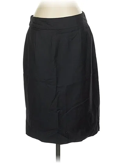 Pre-owned Jcrew Wool Skirt In Black