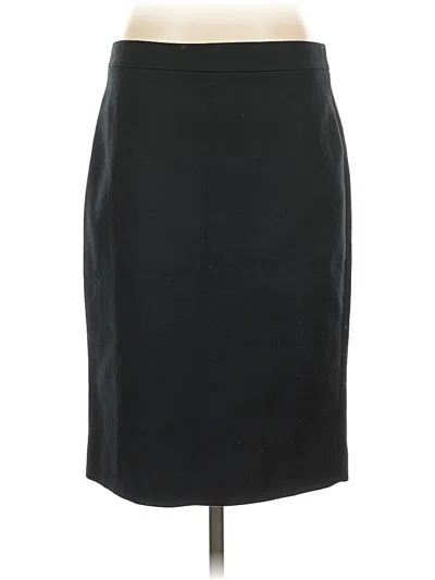 Pre-owned Jcrew Wool Skirt In Black