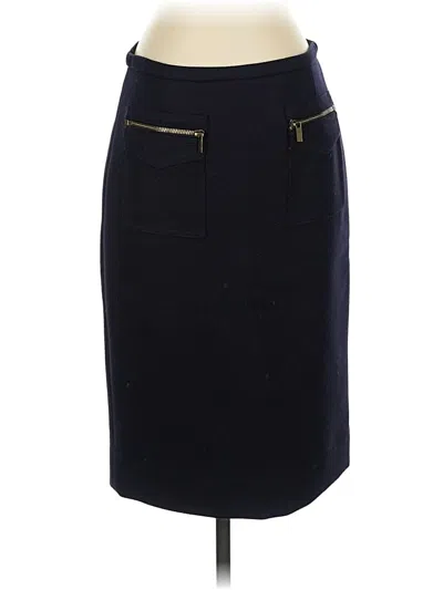 Pre-owned Jcrew Wool Skirt In Black