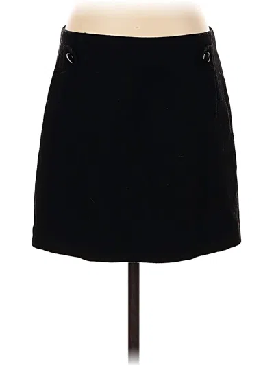 Pre-owned Jcrew Wool Skirt In Black