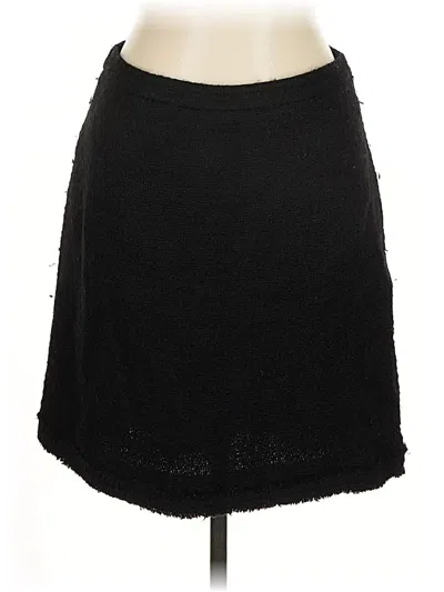 Pre-owned Jcrew Wool Skirt In Black
