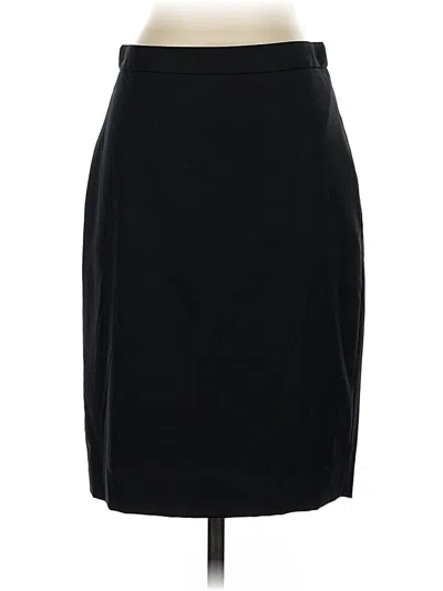 Pre-owned Jcrew Wool Skirt In Black