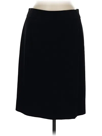 Pre-owned Jcrew Wool Skirt In Black