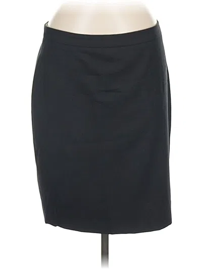 Pre-owned Jcrew Wool Skirt In Black