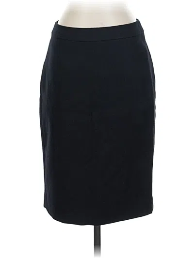 Pre-owned Jcrew Wool Skirt In Black