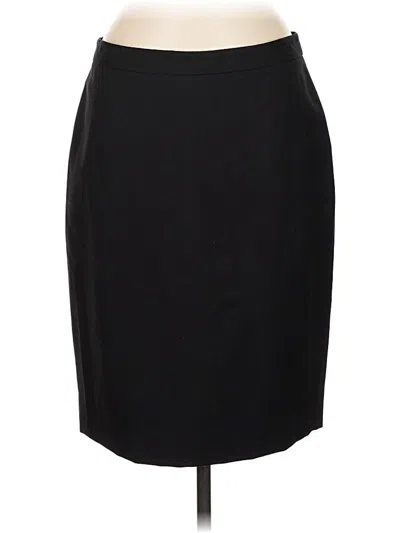 Pre-owned Jcrew Wool Skirt In Black