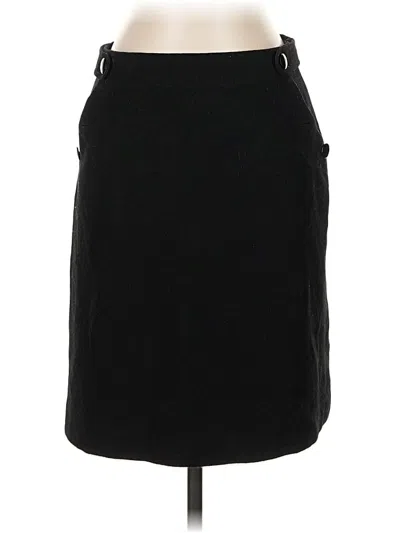 Pre-owned Jcrew Wool Skirt In Black