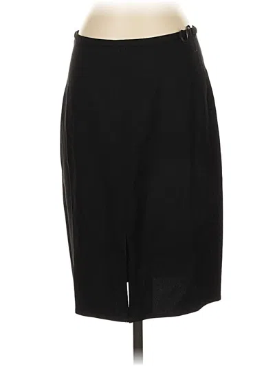 Pre-owned Jcrew Wool Skirt In Black