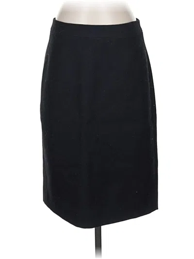 Pre-owned Jcrew Wool Skirt In Black