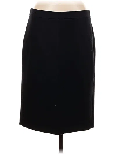Pre-owned Jcrew Wool Skirt In Black