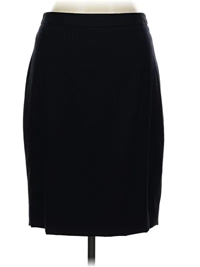 Pre-owned Jcrew Wool Skirt In Black