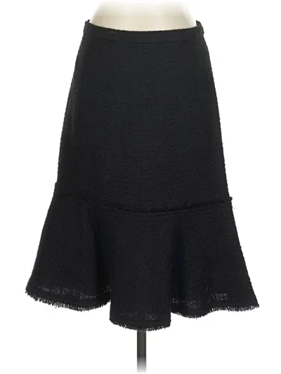 Pre-owned Jcrew Wool Skirt In Black