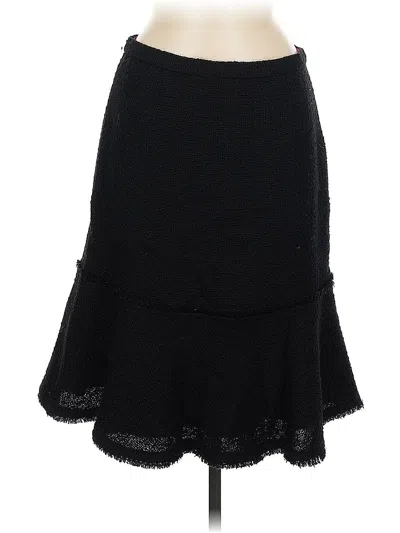 Pre-owned Jcrew Wool Skirt In Black