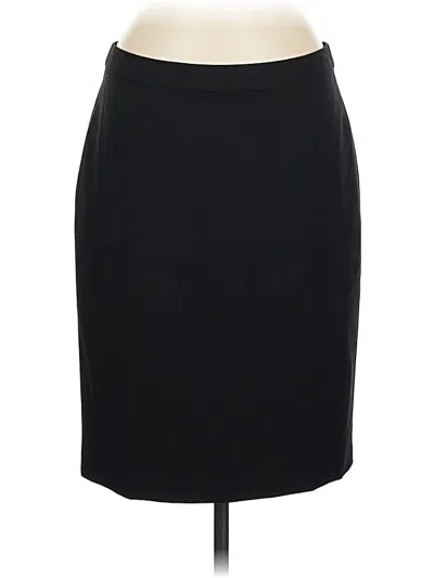 Pre-owned Jcrew Wool Skirt In Black