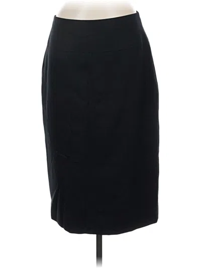 Pre-owned Jcrew Wool Skirt In Black