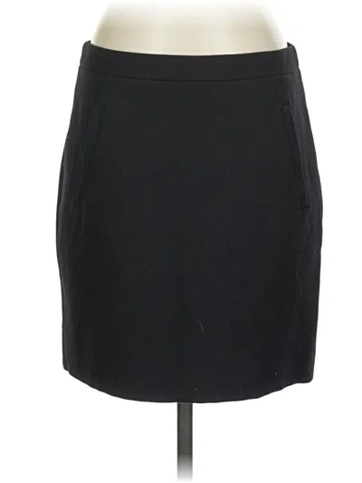 Pre-owned Jcrew Wool Skirt In Black