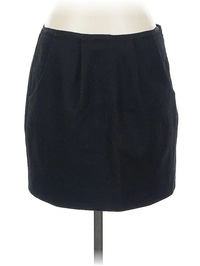 Pre-owned Jcrew Wool Skirt In Black