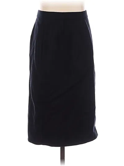 Pre-owned Jcrew Wool Skirt In Black