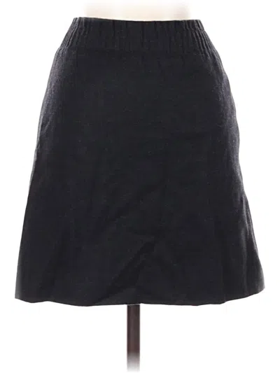 Pre-owned Jcrew Wool Skirt In Black